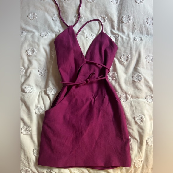 h:ours tie dress, purchased from revolve - Picture 4 of 5